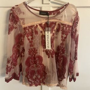 MINKPINK The Sweetest Sound Mesh Top